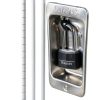 Master Lock Black Covered Aluminum Padlock with Long Shackle 141DLF-5
