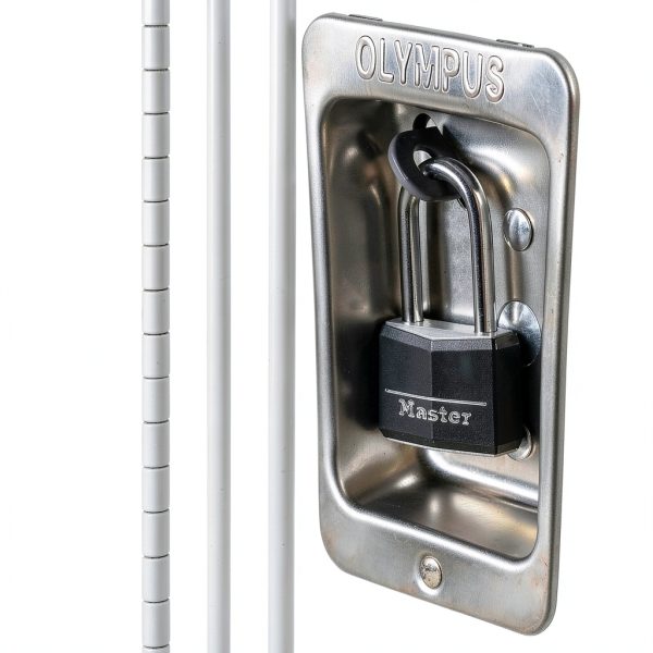 Master Lock Black Covered Aluminum Padlock with Long Shackle 141DLF-5