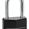 Master Lock Black Covered Aluminum Padlock with Long Shackle 141DLF-0