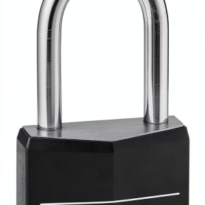 Master Lock Black Covered Aluminum Padlock with Long Shackle 141DLF-0