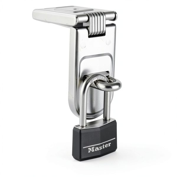 Master Lock Black Covered Aluminum Padlock with Long Shackle 141DLF-2