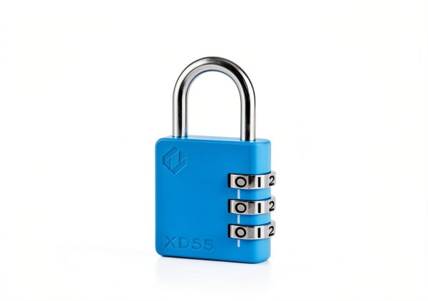 Combination Lock Zarker XD35 3‑Digit Padlock Blue 1‑Pack-1