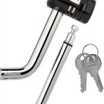 Master Lock Receiver Lock, 1/2 in. and 5/8 in. Swivel Head, Weather Resistant Trailer Coupler Locking Hitch Pin with Keys for Protecting Trailers, RVs, 2866DAT-0